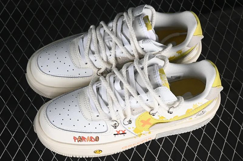 All categories Nk Air Force 1 Air Force series Nk Air Force 1 Fontanka Air Force low-top Nk Air Force 1 Fontanka New fashion style Graffiti emoticon pack Air Force One customized deconstructed strap low-top casual sneakers DV6984-001